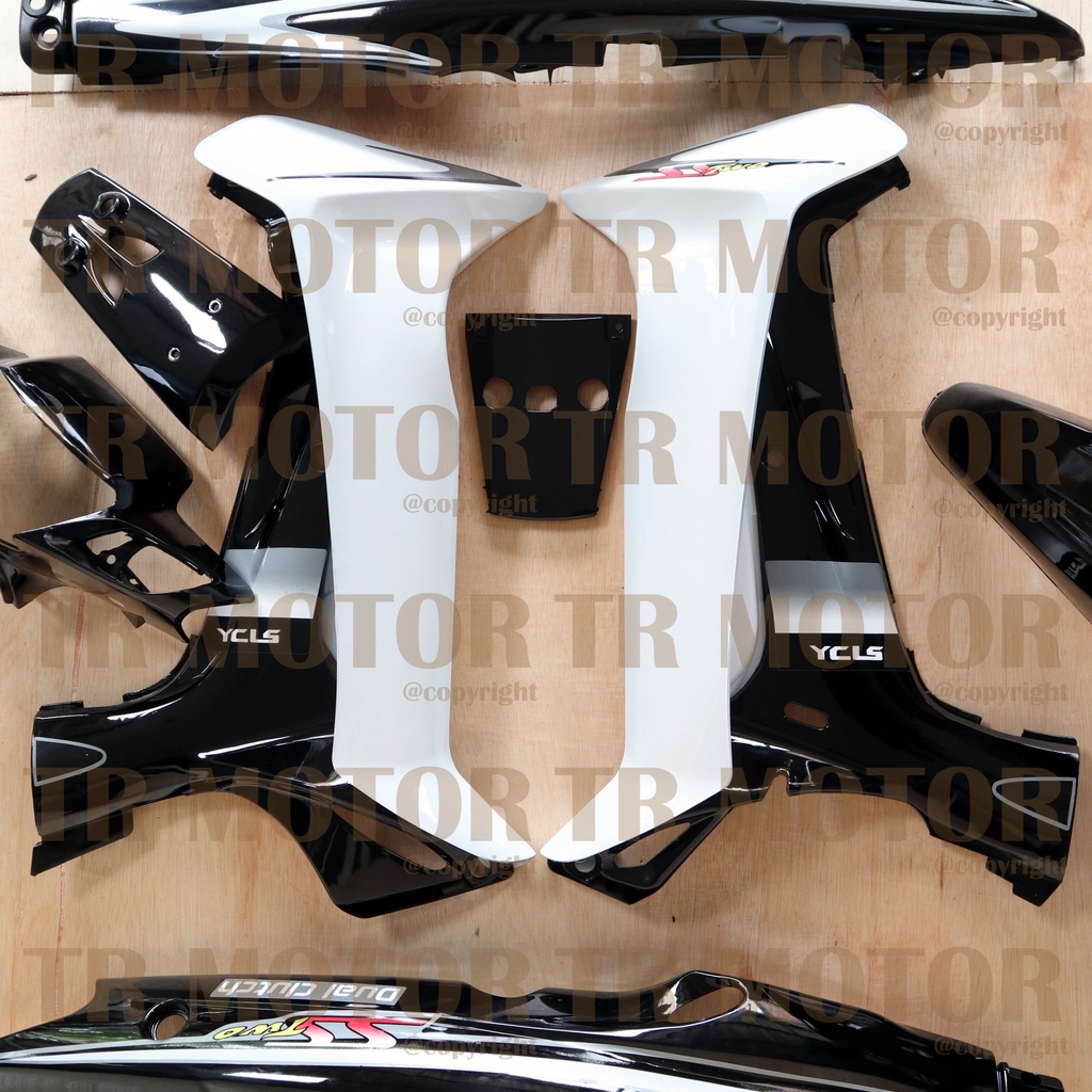 Cover Body Fizr F1zr SS Two Hitam Full Set Halus Cover Bodi Yamaha Fiz r