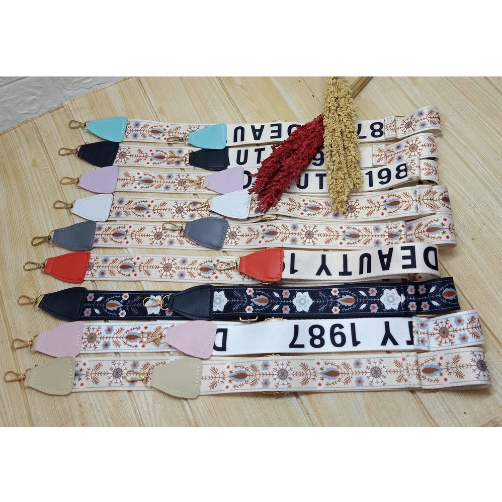 TALI BISBAN MOTIF TAS SELEMPANG/STRAP/BISBAN SAKURA PREMIUM
