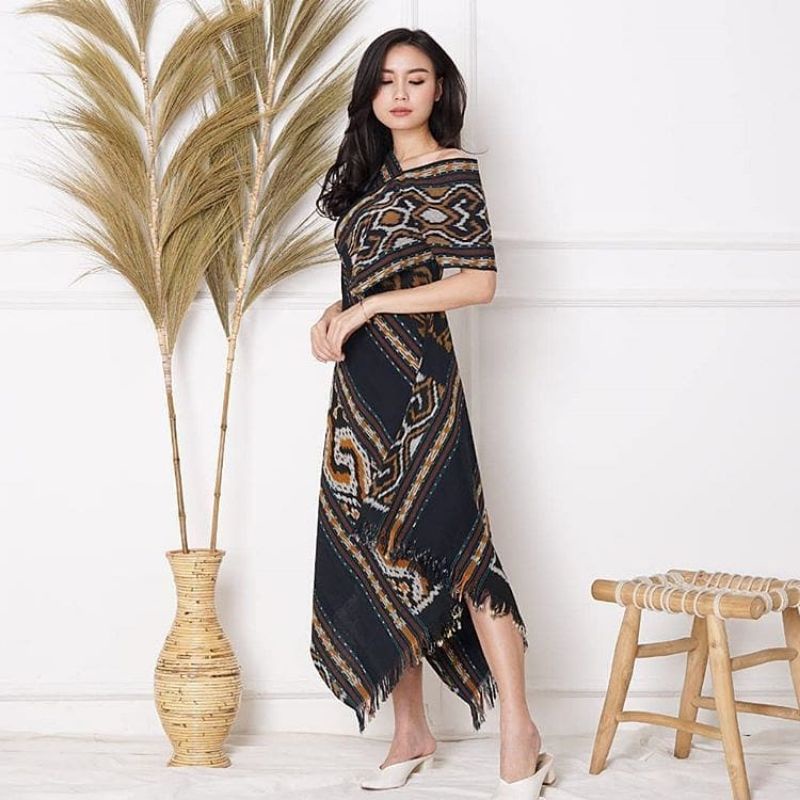 DRESS TENUN DRESS WANITA DRESS KERJA PAKAIAN WANITA TENUN