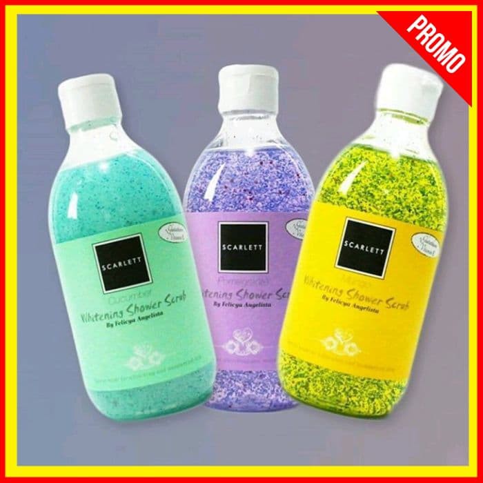 Scarlett Whitening Original Sabun Cair Pemutih Dan Mencerahkan Kulit Brightening Shower Scrub