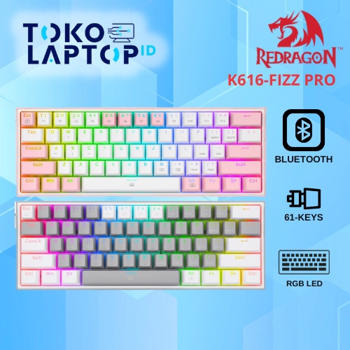 Redragon K616 Fizz PRO RGB 3in1 Mechanical Gaming Keyboard