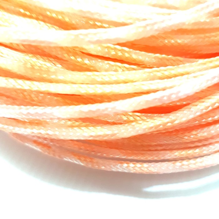 3mm Sleeving Cable orange peach Sleeve Kabel 3 mm psu peach glossy