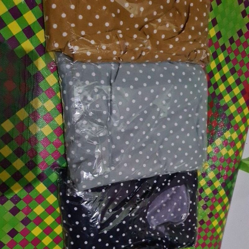 Gamis Babyterry Polcadot XXXL 10-12 Tahun