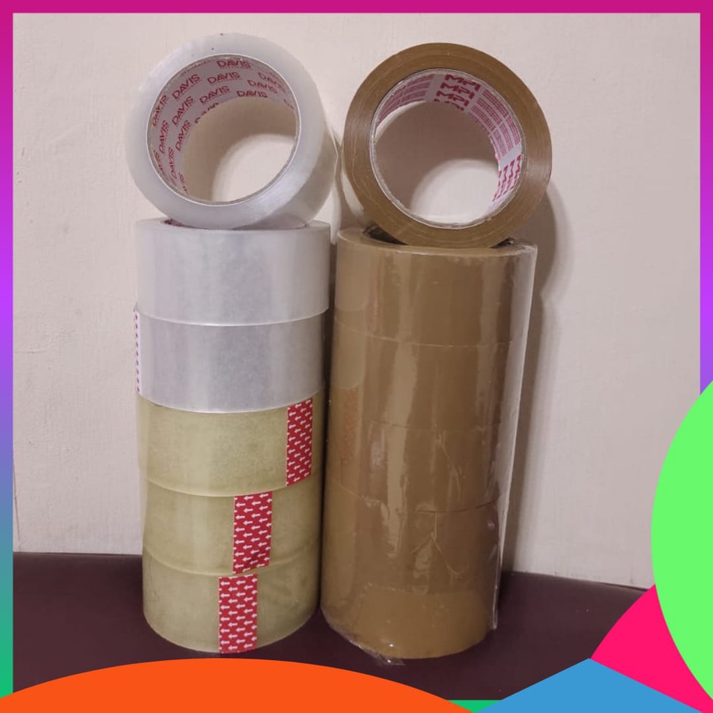 

LAKBAN 2 INCHI 100 YARD BUAT PACKINGAN KUALITAS BAGUS COKLAT BENING PUTIH