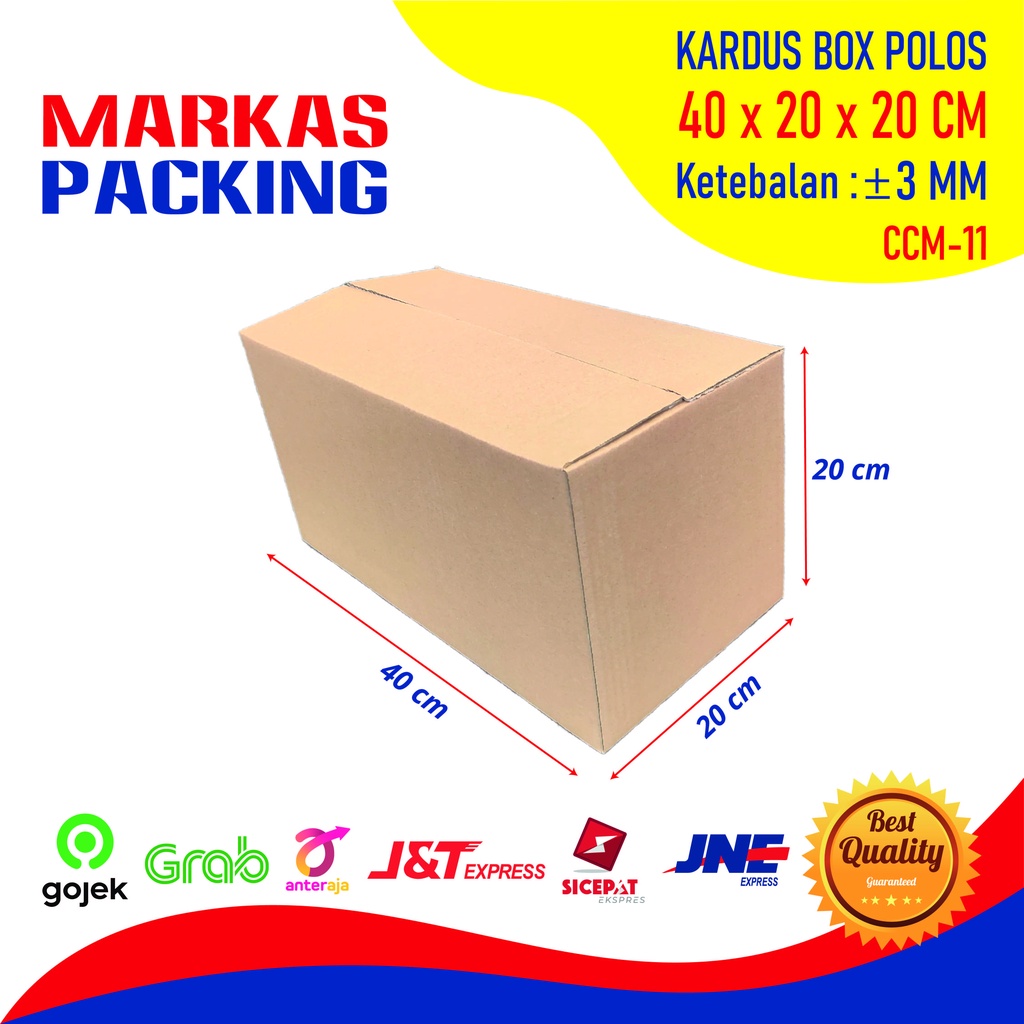 

Kardus Karton Box 40x20x20 CM Dus Packing Packaging Polos Baru