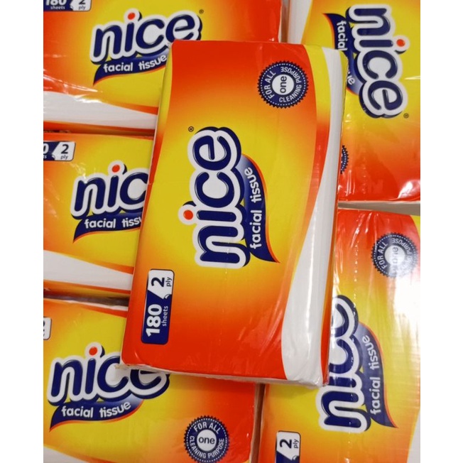 NICE FACIAL TISSUE 180 S / 2 PLY