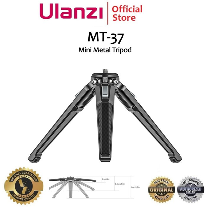 BISA COD Ulanzi MT-37 Mini Metal Table Tripod for Camera, Smartphone, etc.