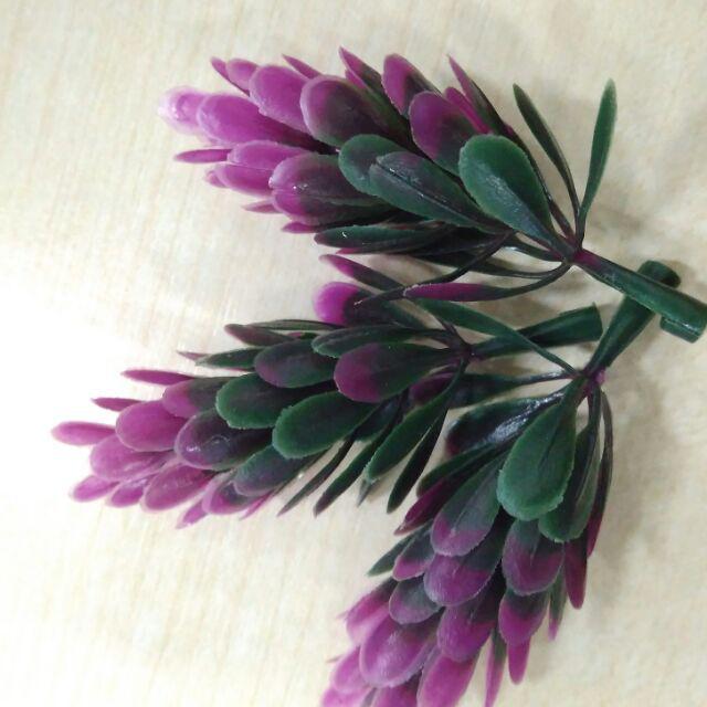 BI22 Bunga Pinus bunga plastik bunga artificial bahan mahar ringbox rustik-Lavender
