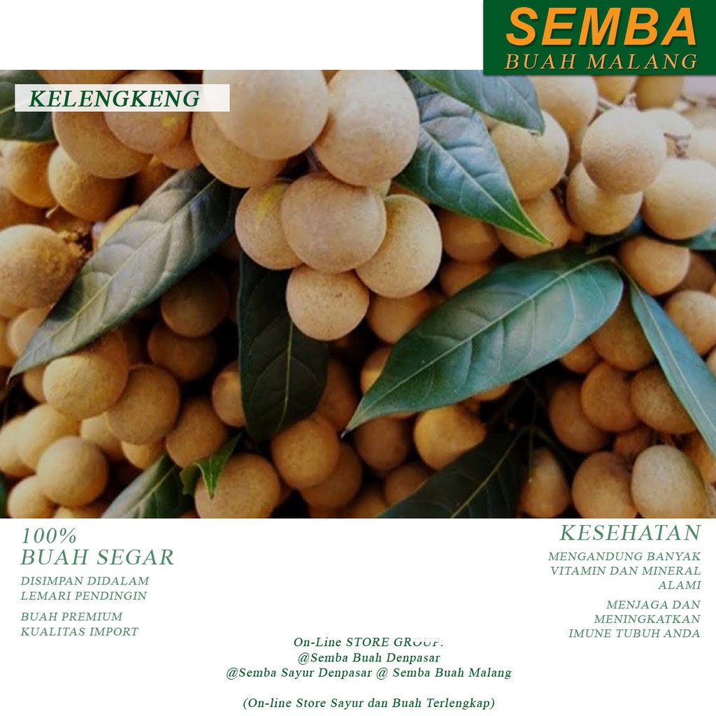 

KELENGKENG buah fruit sayuran sembako food makanan pangan fresh segar murah DENPASAR BALI