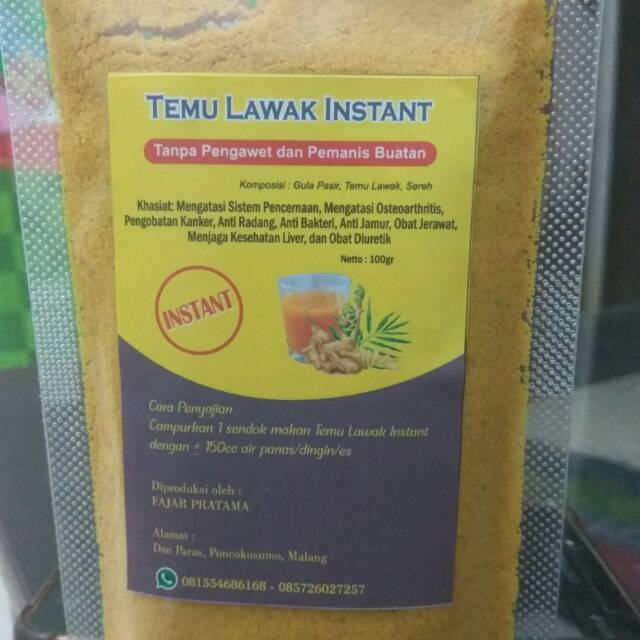 

Temulawak instan