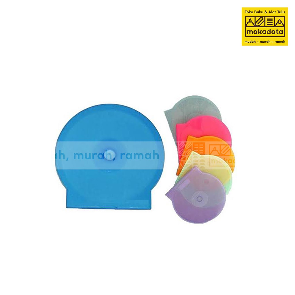 CD CASE / TEMPAT DVD KERANG (ISI 4PCS) MURAH