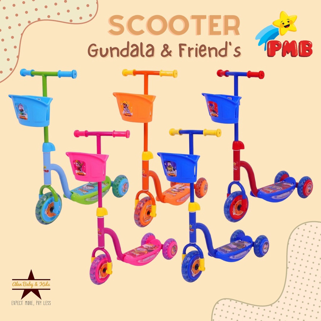 PMB Scooter S01 - Gundala &amp; Friend's Series / Skuter Anak