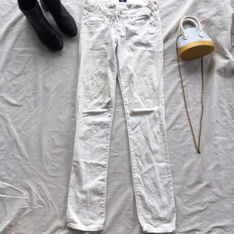 SKINNY JEANS WHITE GU BY UNIQLO