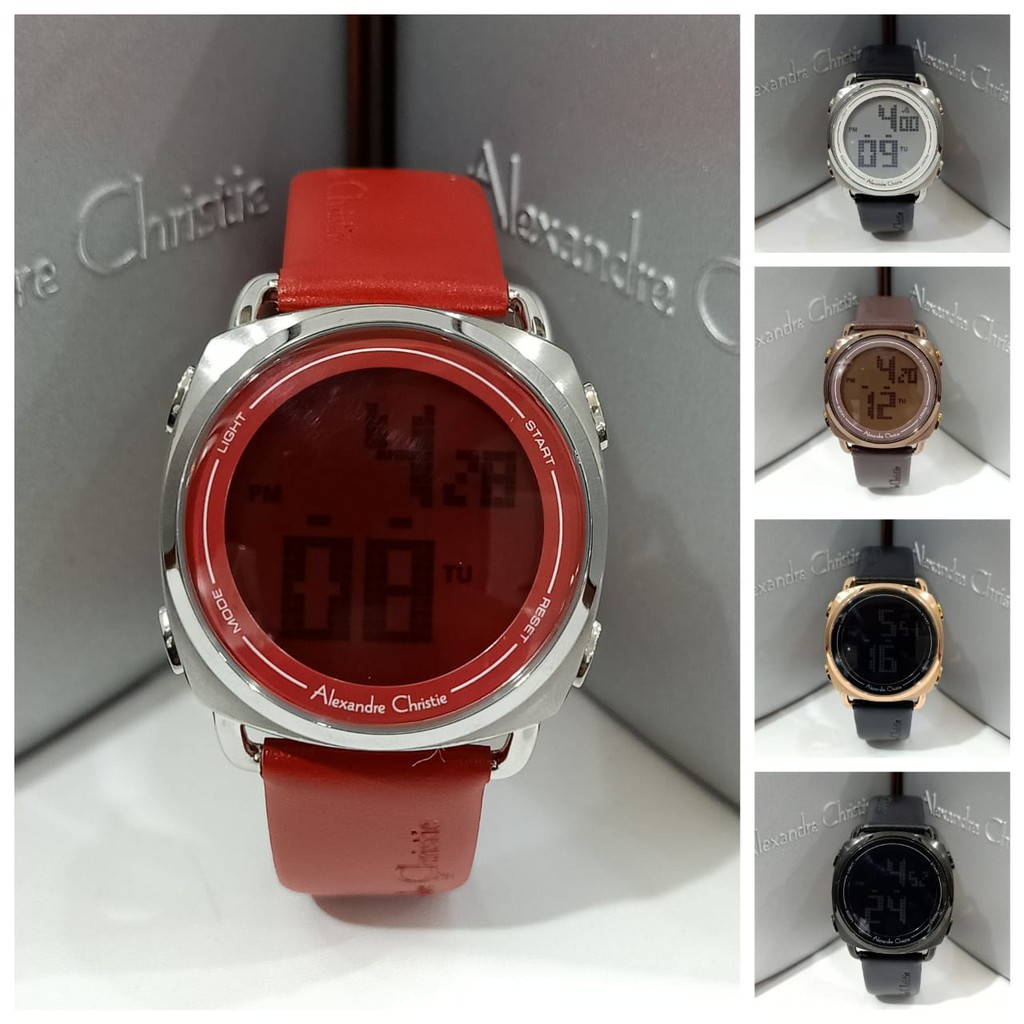 Jam Wanita Digital Alexandre Christie AC9333 AC 9333 Original Garansi Resmi Alexander Christie