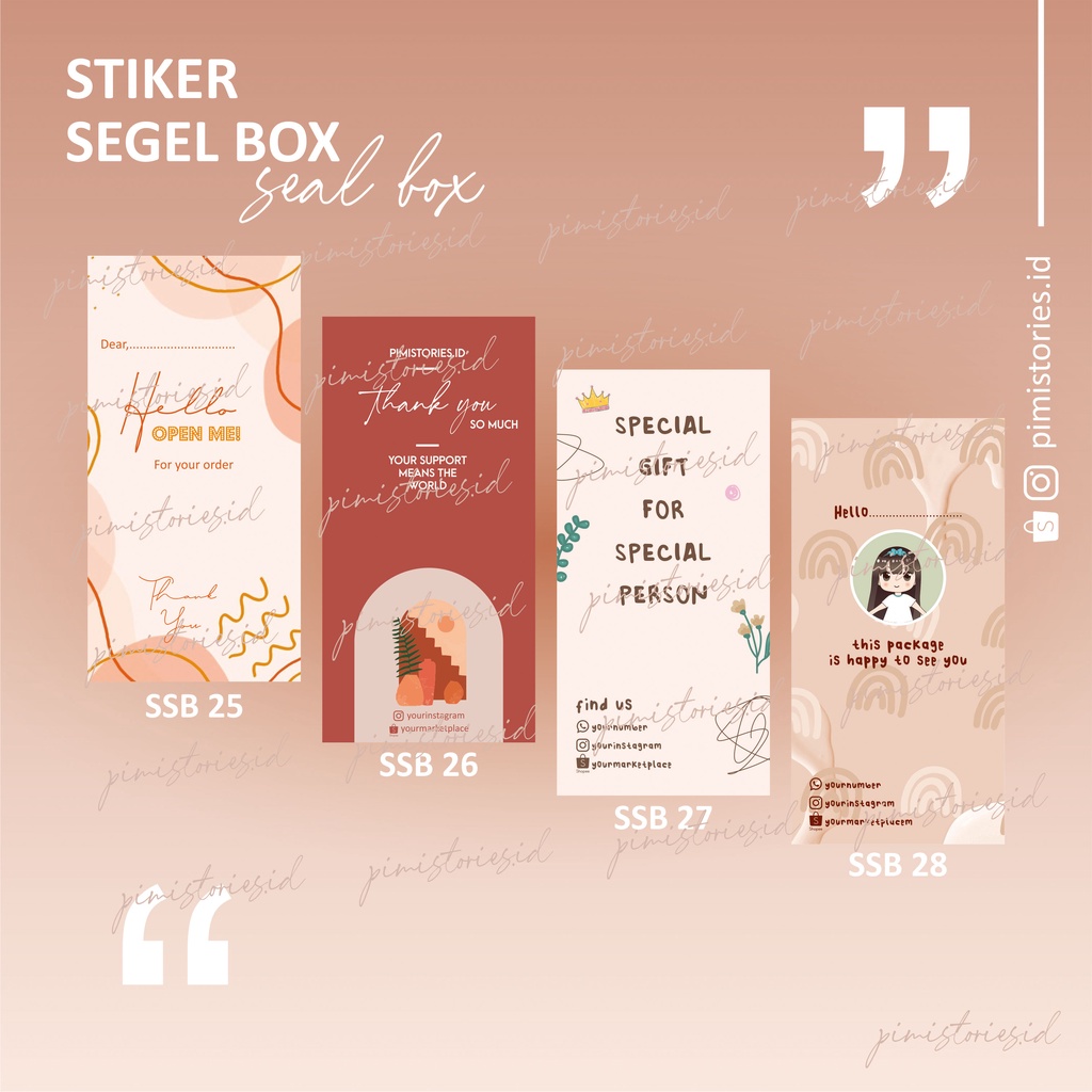 STIKER SEGEL BOX ⚫ SEAL BOX ⚫ LABEL PACKAGING ⚫ STIKER BOX ⚫ STIKER LABEL ⚫ STIKER HAMPERS LEBARAN