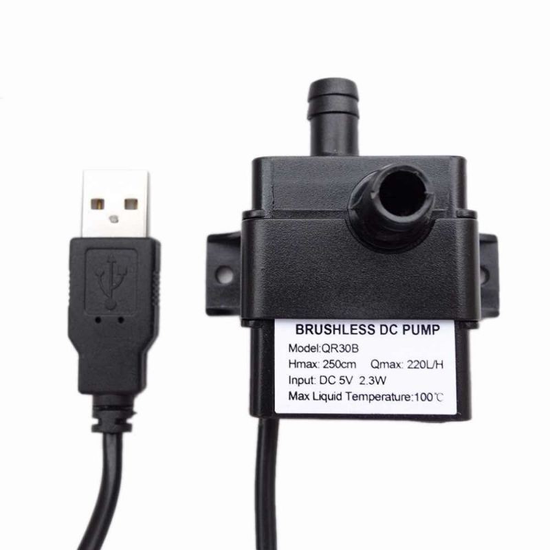 Nuansa - Pompa Air Celup Mini USB Submersible Water Pump DC USB 5V Pompa air aquarium ikan dll