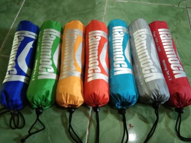 Hammock Polos PREMIUM Tempat Tidur Ayunan Beban 150 Kg Ultra Light Waterproof