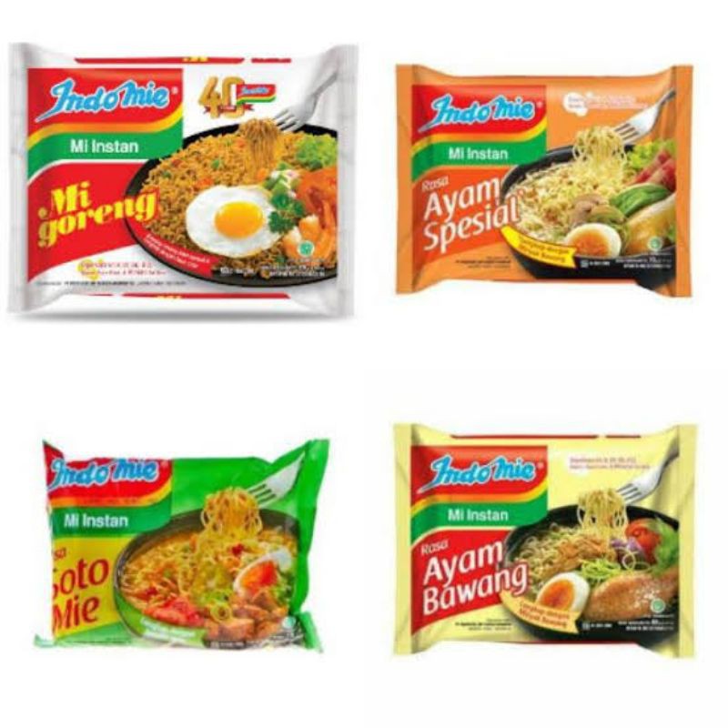 

Indomie Goreng, Soto, Kari / Mie Instant