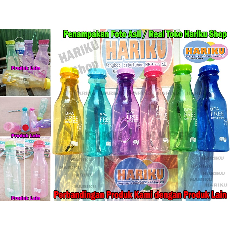 Botol Minum Unik BPA Free Anti Tumpah  / Tempat Botol Air Minum - X447-1