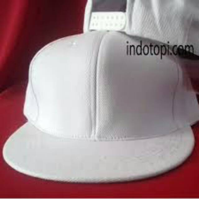 PROMO....Topi snapback putih model original...topi hiphop putih