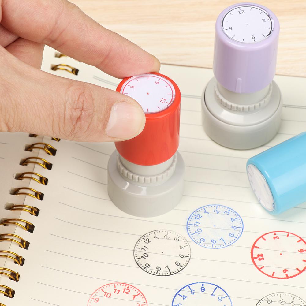 Hadiah Stempel Jam Nanas Stempel Mainan Anak Mengajar Segel Clock Dial