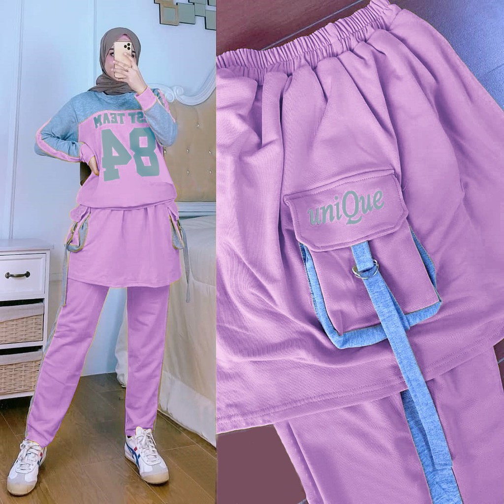 JYACOLLECTION-SETELAN OLAHRAGA TERBARU-SET SENAM TERBARU-SETELAN WANITA TERBARU-FASHION SPORT
