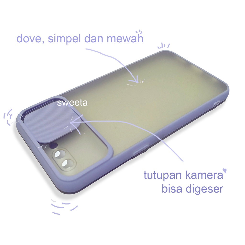 Aero Dove Slide Case Protection - Oppo A3s dan Realme C1 ( Sama Ukuran )  - sweetacase.id - Bisa Bayar ditempat / COD - Case Camera Geser - Casing Dove Camera Geser - kesing / casing / Oppo - Realme - Murah