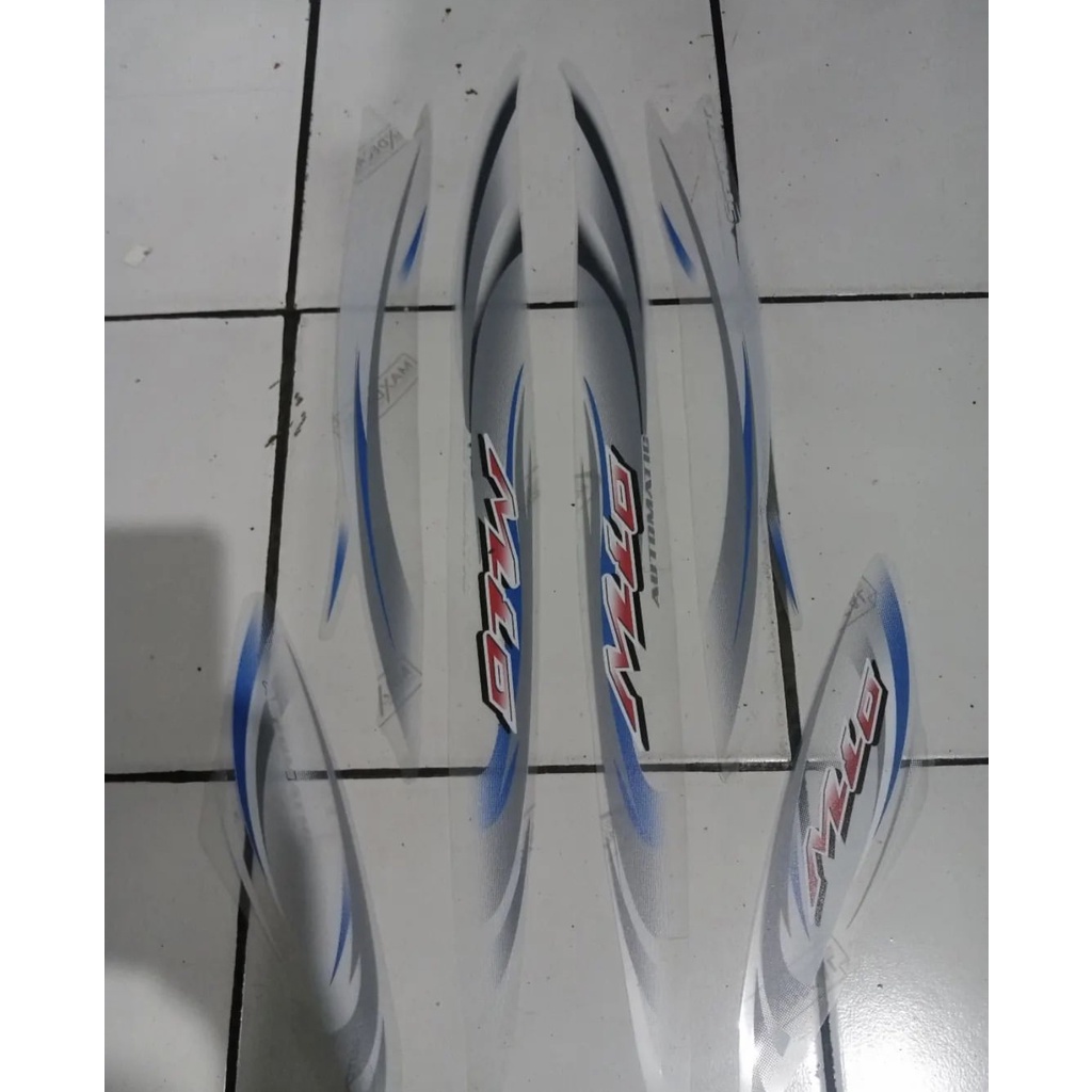 Striping mio sporty 2007 putih transparan copy original