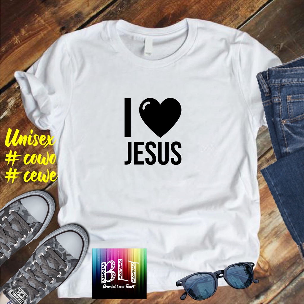 Cod Diskon Promo Gratis Ongkir Kaos I Love Jesus /Kaos Terlaris Kualitas Terjamin Kaos Pria Distro kristen protestanHits 2022/Kaos Murah Kaos Cotton 30s Kaos katun/Pakaian Pria Kaos Pria Dan Pakaian Wanita Kaos Viral/Best Seller Pakaian Pria