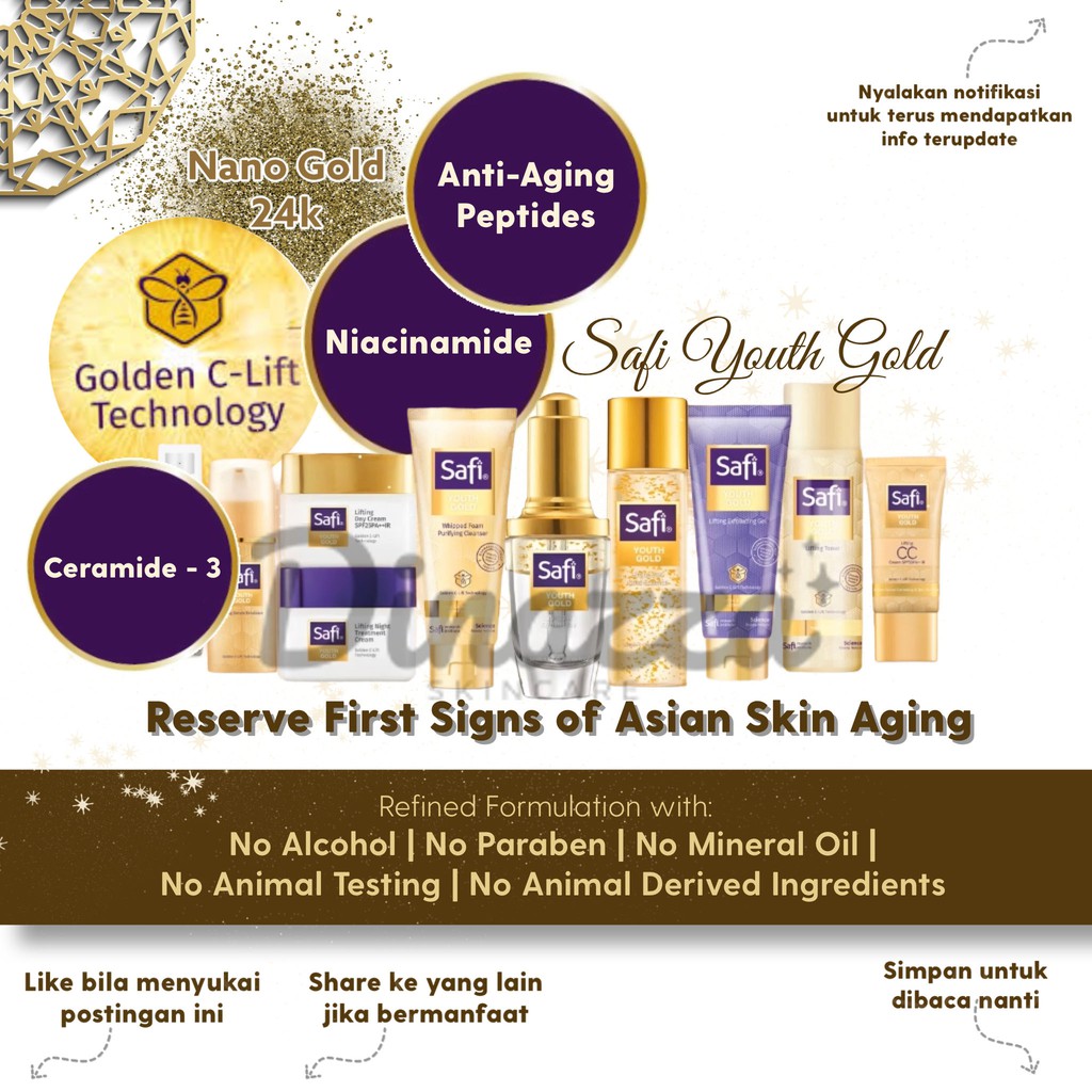 Safi Malaysia | Safi Rania Gold Youthful Gold | Serum Anti-Aging