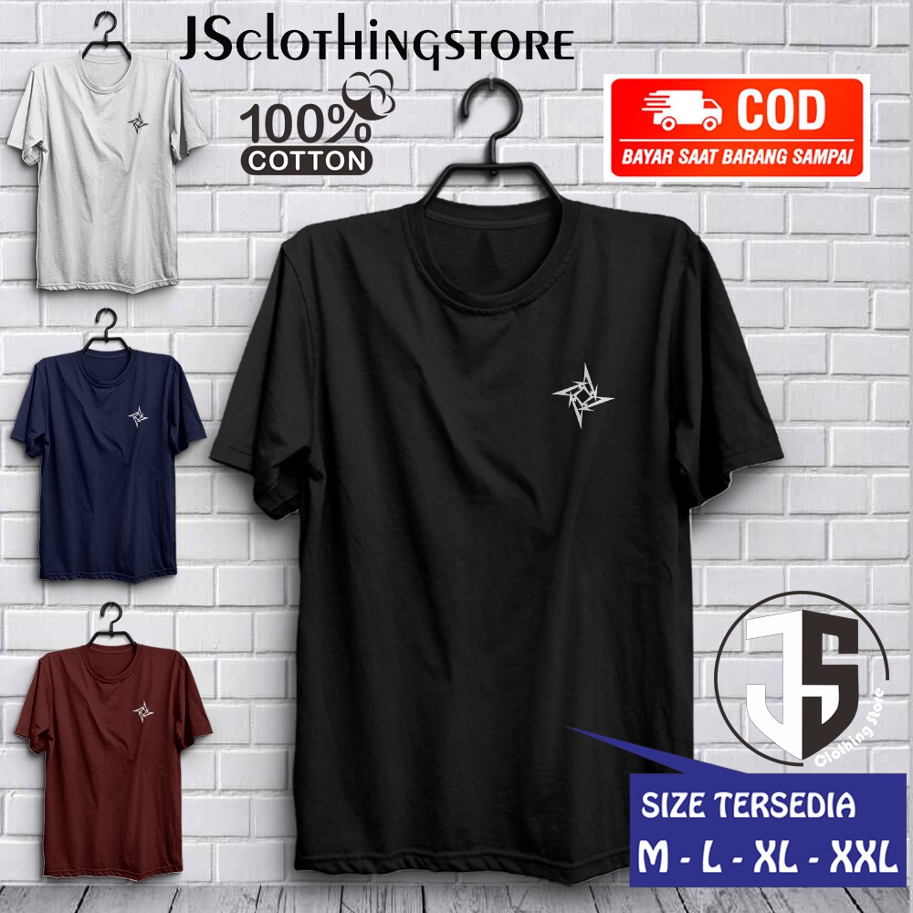 Kaos Band Logo Metallica Tshirt Cotton Combed 30s Premium Baju Promo Pria Dan Wanita Band Rock Metal