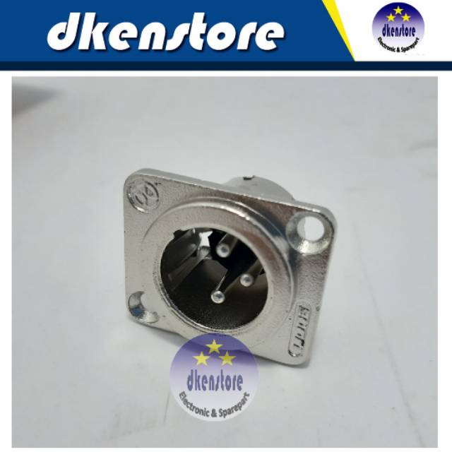 Soket Canon XLR Chasis Male Lidge