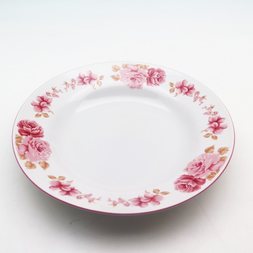 Piring Makan Cekung Pink Rossie 23cm isi 1-3