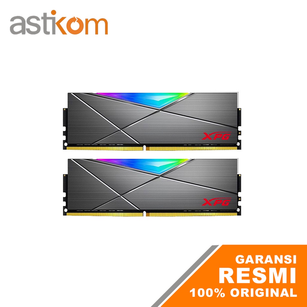 RAM PC ADATA XPG SPECTRIX D50 2X8GB DDR4 3200MHz Grey RGB| By Astikom