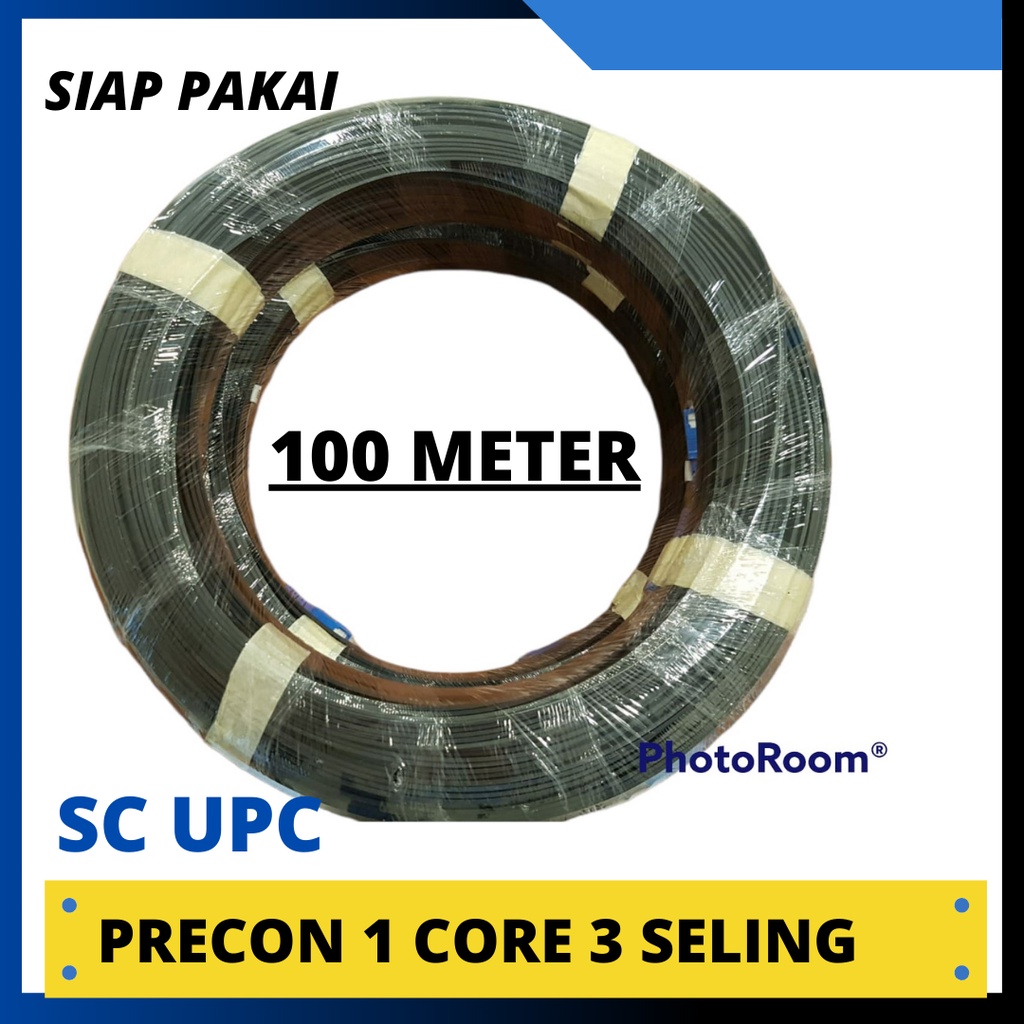 KABEL PRECON 100 METER 1 CORE 3 SELING FO FIBER OPTIK