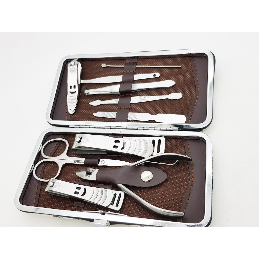 Nail Art Set Perlengkapan Manicure Pedicure - 10 PCS / Gunting Kuku