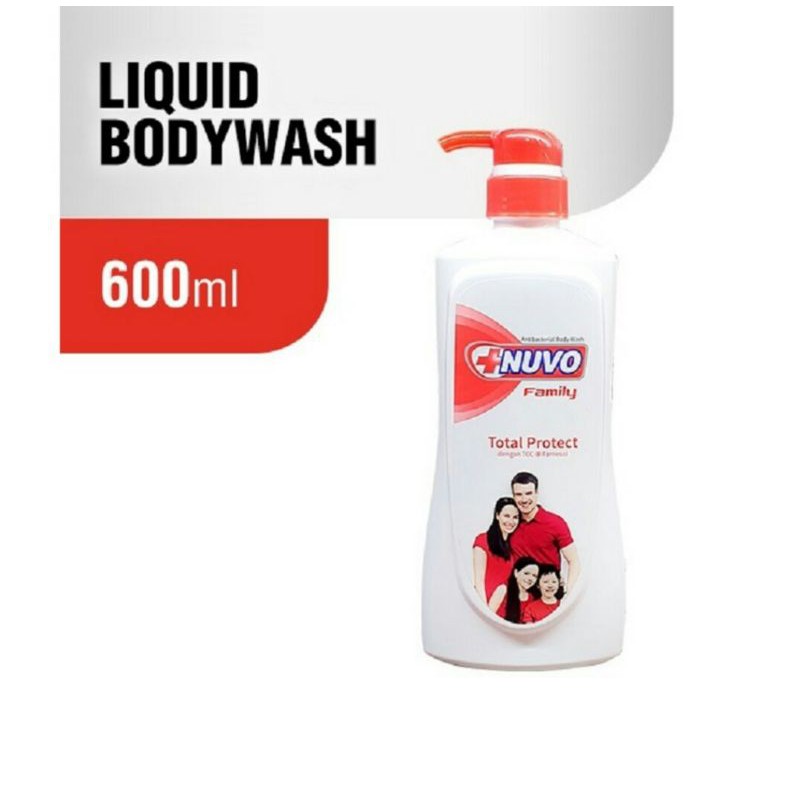 Jual NUVO Family Antibacterial Body Wash Total Protect 600ml Shopee