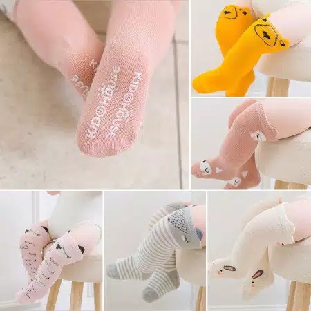 【Happy Baby】0-4 Tahun Kaos Kaki Anak Bayi Panjang Motif Lucu /Socks WZ002