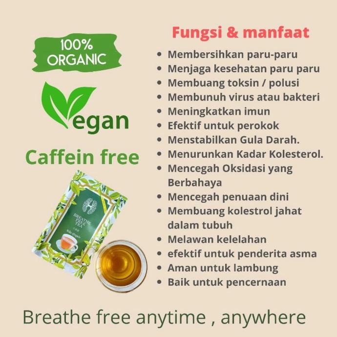 

[[COD]] Teh kesehatan teh detox teh kecantikan teh herbal tea breathe free tea