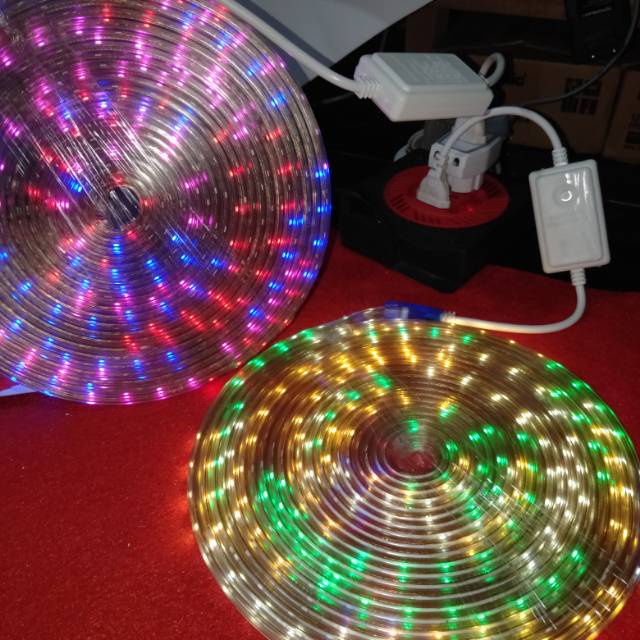 Lampu LED STRIP SELANG 3528 2835 10m 220v 10M FULL RGB MURAH