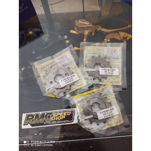 Gear Sss Rxz depan 415 gear sss jupiter vega vixion fiz r r15 jupiter mx ukuran 13 14 15 tebal 415
