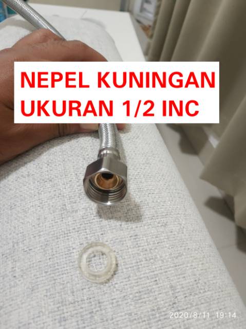 Selang flexibel uk 50 cm Selang Fleksibel Westafel Ukuran 40 Cm/ selang westafel cuci tangan onda stainless sus 304/ westafel dan closet bhn kuningan di croom