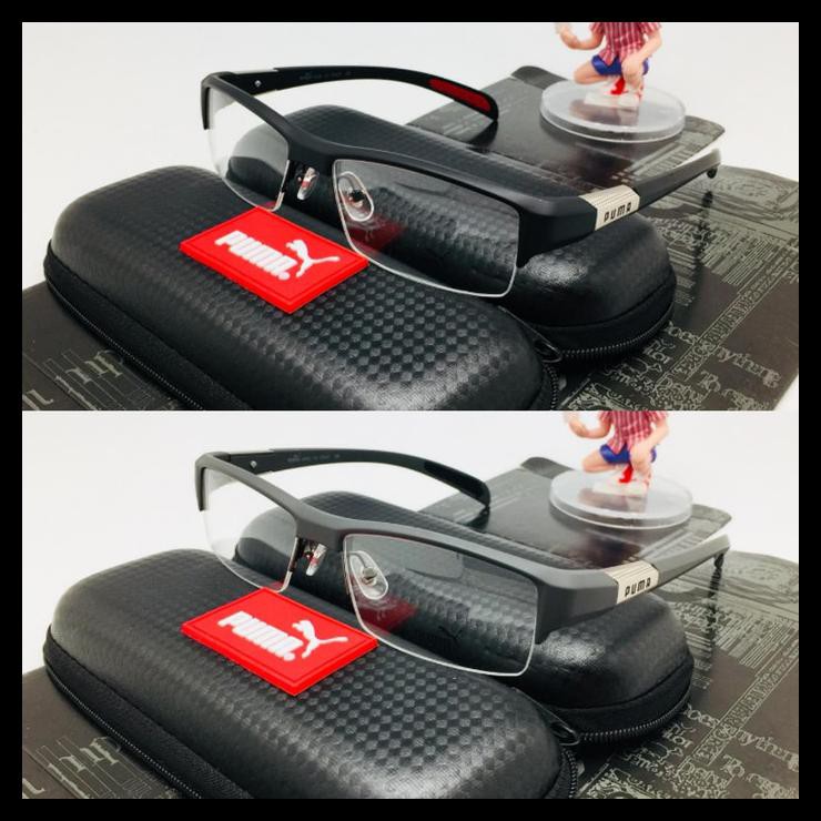 Indh free lensa minus anti radiasi - frame kacamata sporty pria wanita puma LIMITED EDITION Kode 322