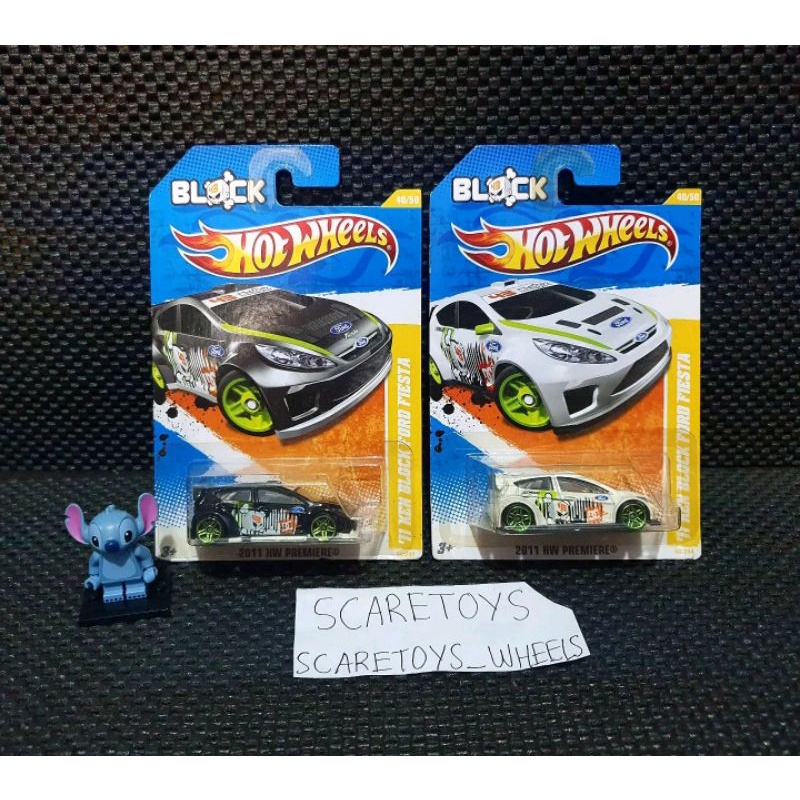 Hot Wheels 11 Ken Block Ford Fiesta Ken Block Putih Hitam Set kenblock