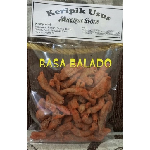 

KERIPIK USUS AYAM CRISPY 60 GRAM 4 VARIAN RASA (beli 20 pcs gratis 2 pcs)