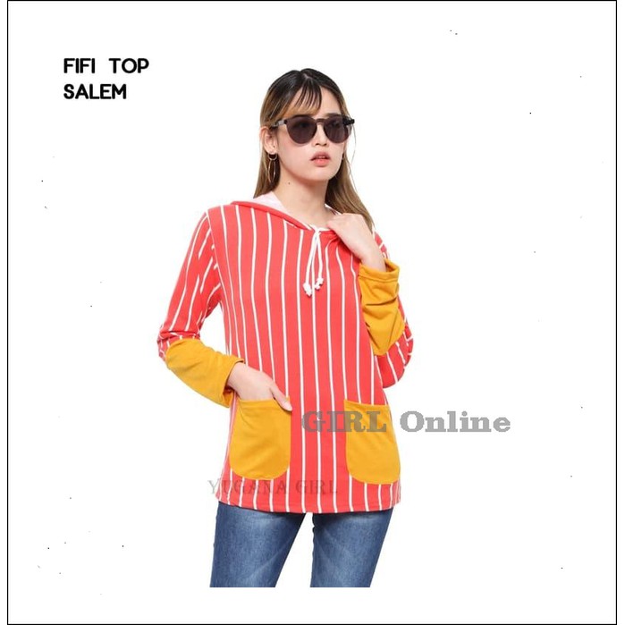 

Terlaris FashionBajuBlouseAtasanMurahWanitaKekinianFifi-Coklat,XL