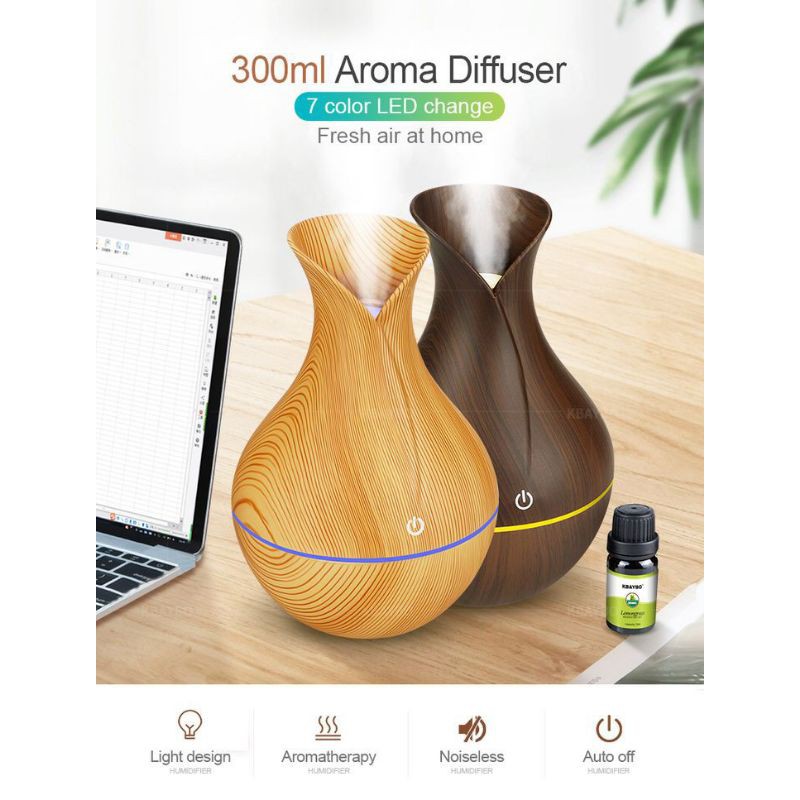 Humidifier Diffuser Air Aromaterapi Unik Aroma Essential oil Aromatherapy Ultrasonic Taffware