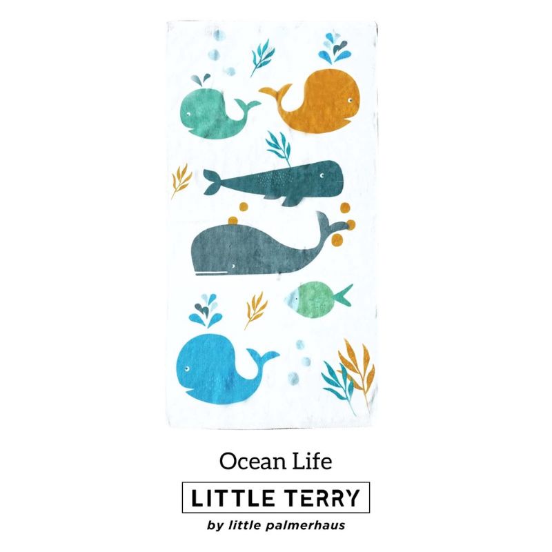 PALMERHAUS Little Terry 50x100cm / Handuk Bayi Palmerhaus-Ocean Life