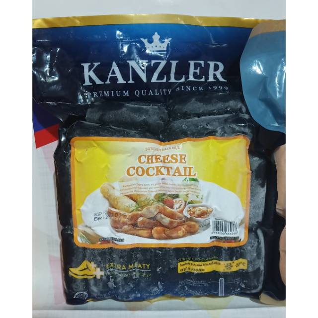 

Kanzler cheese cocktail 500gr sosis ayam premium