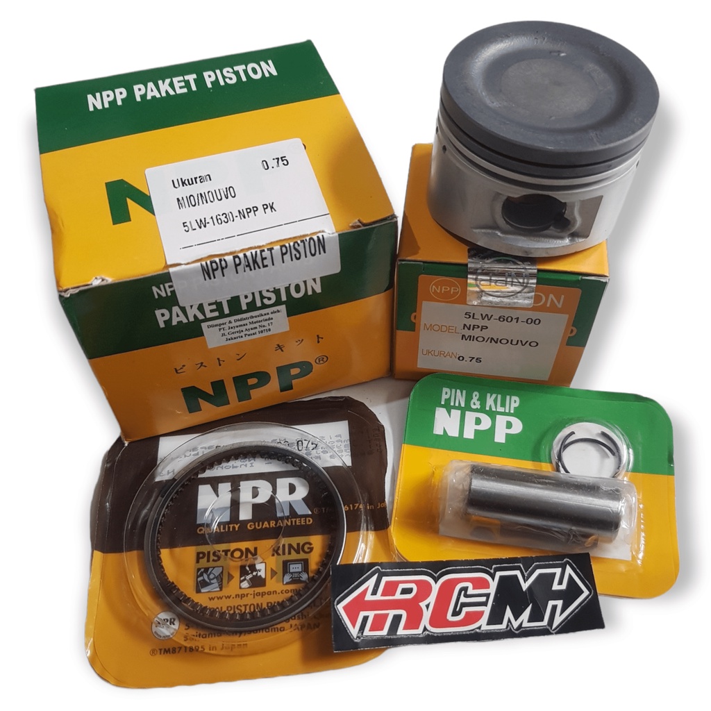 SEHER SEKER PISTON KIT SET MIO LAMA OLD SPORTY NOUVO OS 1.00 100 1,00 0.25 25 0.75 0,75 75 175 1.75 2.00 ORI ORIGINAL NPP ASLI